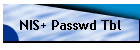 NIS+ Passwd Tbl